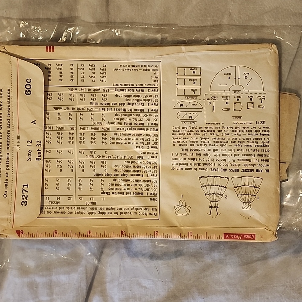 1958 Simplicity Dress Pattern - Picture 2 of 2